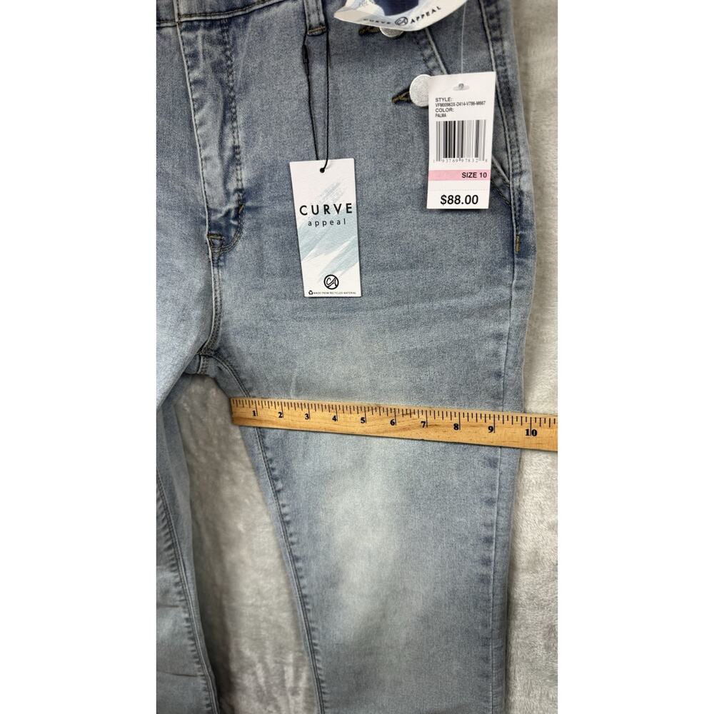 CURVE APPEAL NEW Women Jeans 10/30 Blue Curve Creator High Rise Boot Stretch - Picture 10 of 14